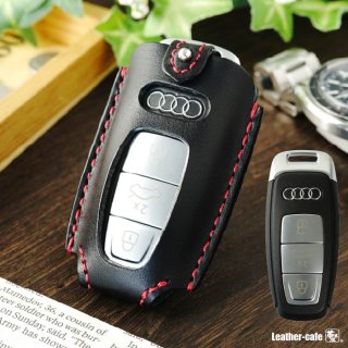 Audi レザーキーケース グレー 箱付き Audi collection