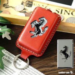 フェラーリ 12チリンドリ ローマ 296GTB プロサングエ 本革スマートキーケース 総手縫い仕上げ