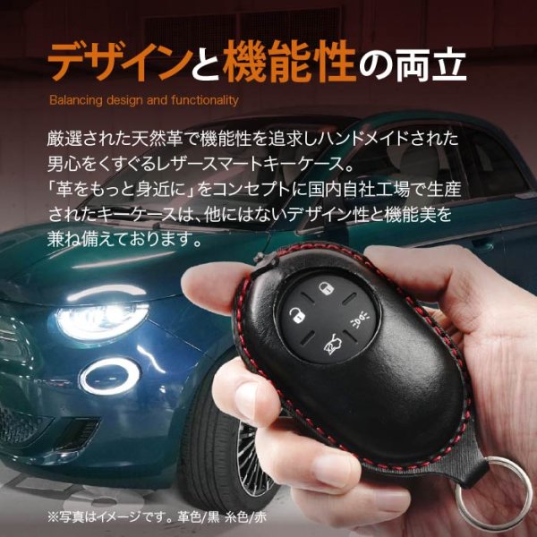 画像2: フィアット500e FIAT ev 窓付き スマートキーケース (2)