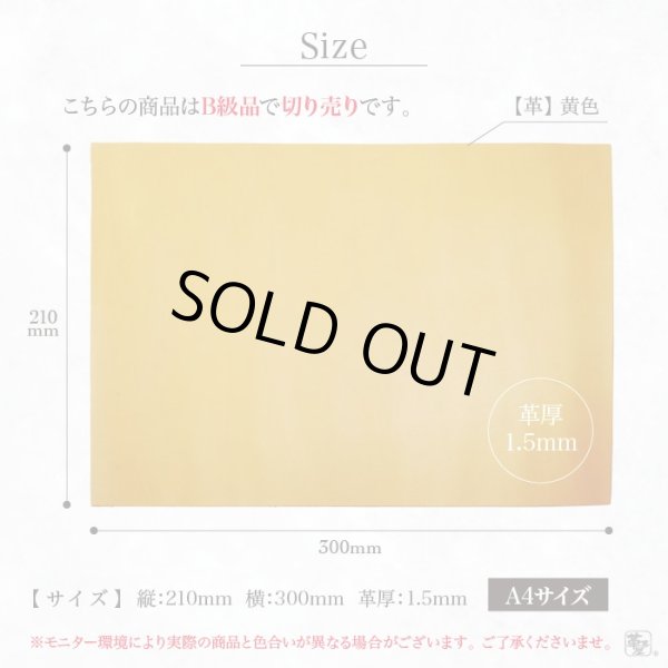 画像4: 革茶屋オリジナル 姫路産カラーヌメ革 A4サイズ (B級) (4)