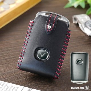 マツダ純正皮キーカーバ マツダ アルミ 本革 レザー スマートキーケース キーカバー CX3