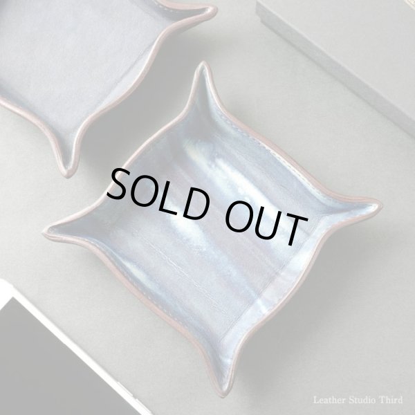 画像2: デニム好きの藍染レザートレイ　レザースタジオサード (2)