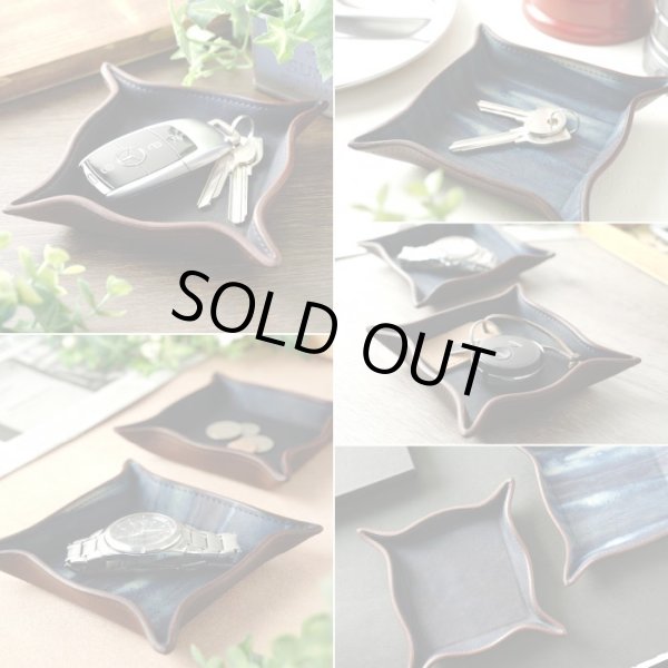 画像3: デニム好きの藍染レザートレイ　レザースタジオサード (3)